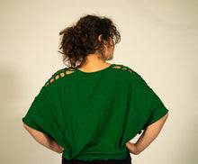 Load image into Gallery viewer, loose top spandex with macrame weaving stones
