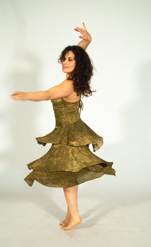 dress flamenco viscosevoile print