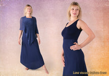Load image into Gallery viewer, dress tunique plain long viscose
